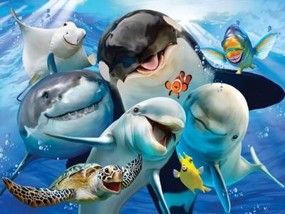 3D Jigsaw Ocean Selfie