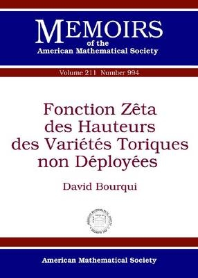 Fonction Zeta des Hauteurs des Varietes Toriques non Deployees