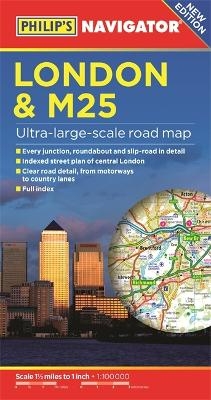 Philip's London and M25 Navigator Road Map -  Philip's Maps