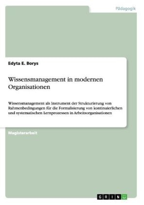 Wissensmanagement in modernen Organisationen - Edyta E. Borys