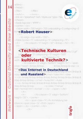 Technische Kulturen oder kultuvierte Technik?