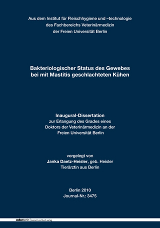 Bakteriologischer Status des Gewebes bei mit Mastitis geschlachteten Kühen