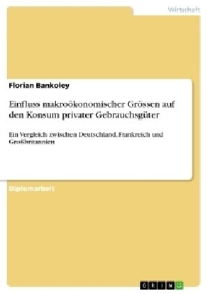 Einfluss makro&Atilde;&para;konomischer Gr&Atilde;&para;ssen auf den Konsum privater Gebrauchsg&Atilde;&frac14;ter - Florian Bankoley