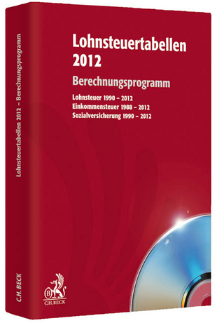 Lohnsteuertabellen 2012 CD-ROM