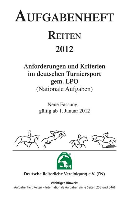 Aufgabenheft - Reiten 2012 (Nationale Aufgaben)