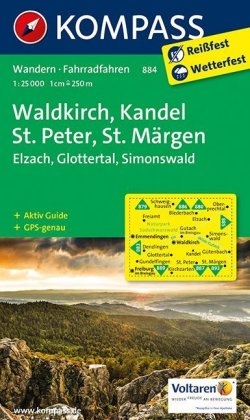 KOMPASS Wanderkarte Waldkirch, Kandel, St.Peter, St. M&auml;rgen - 