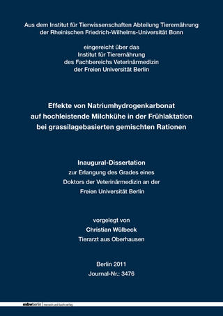 Effekte von Natriumhydrogenkarbonat auf hochleistende Milchkühe in der Frühlaktation bei grassilagebasierten gemischten Rationen