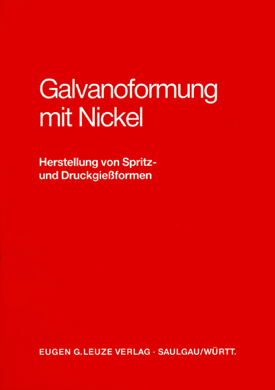 Galvanoformung mit Nickel - S A Watson