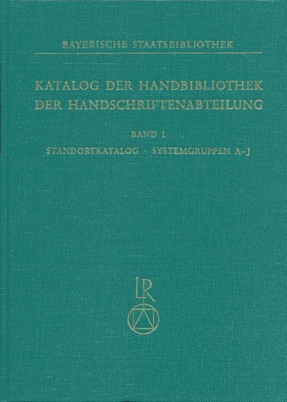 Bayerische Staatsbibliothek. Handbibliothek der Handschriftenabteilung
