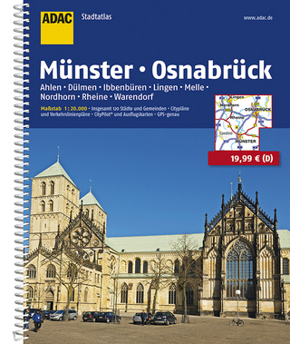 ADAC Stadtatlas Münster/Osnabrück mit Ahlen, Dülmen, Ibbenbüren, Lingen, Melle