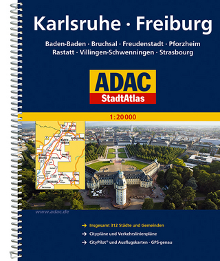 ADAC StadtAtlas Karlsruhe/Freiburg mit Baden-Baden, Bruchsal, Freudenstadt, Pfor