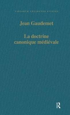 La doctrine canonique médiéval