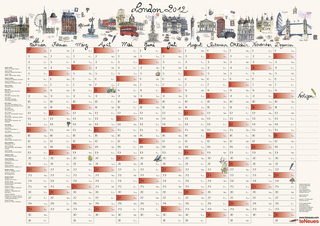 2012 London Wallplanners