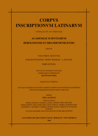 Corpus inscriptionum Latinarum. Inscriptiones urbis Romae Latinae. Titulos et imagines / Titulos magistratuum populi Romani ordinum senatorii equestrisque thesauro schedarum imagiumque ampliato