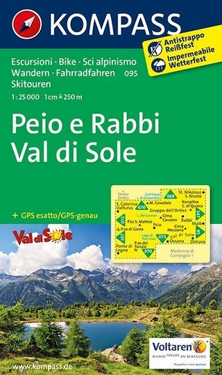 KOMPASS Wanderkarte Peio e Rabbi - Val di Sole
