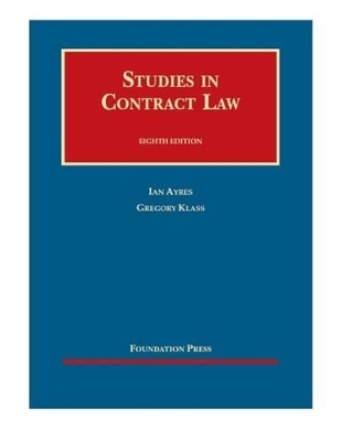 Studies in Contract Law - Casebook Plus