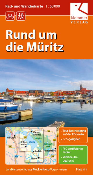 Rad- und Wanderkarte Rund um die Müritz
