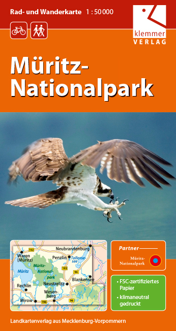 Rad- und Wanderkarte M&uuml;ritz-Nationalpark - 