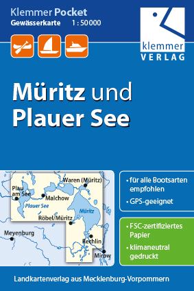 Klemmer Pocket Gew&auml;sserkarte M&uuml;ritz und Plauer See