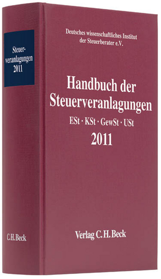 Handbuch der Steuerveranlagungen 2011