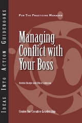 Managing Conflict with Your Boss -  Sharpe,  Johnson
