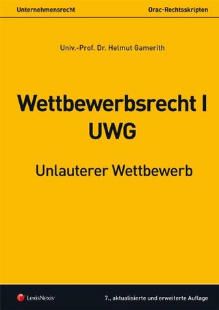 Unternehmensrecht - Wettbewerbsrecht I - UWG