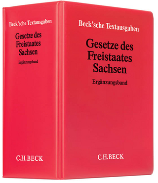 Gesetze des Freistaates Sachsen Ergänzungsband