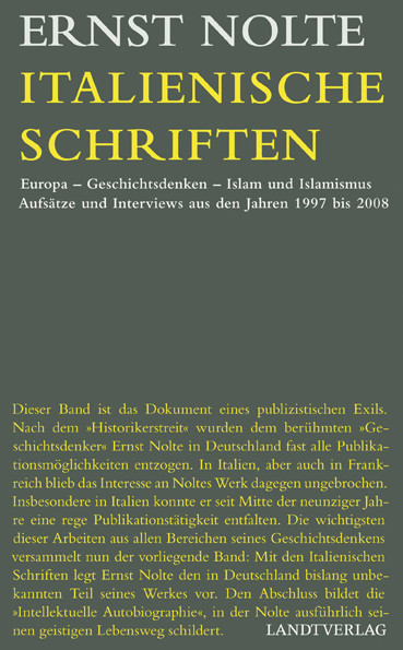 Italienische Schriften - Ernst Nolte