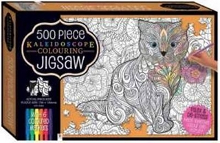 Kaleidoscope Colour-in Jigsaw with 6 Markers: Garden