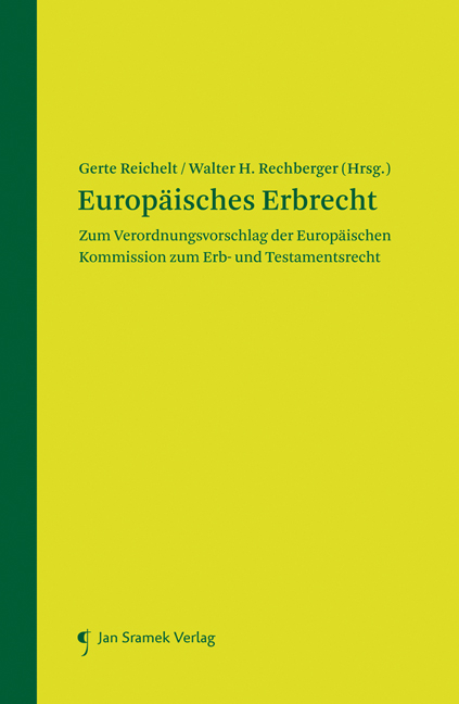 Europ&auml;isches Erbrecht - 