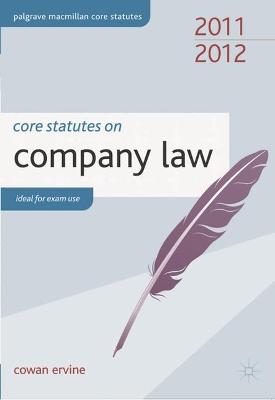 Core Statutes on Company Law 2011-12