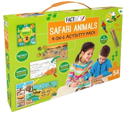 Factivity Safari Animals 4-in-1 Activity Pack -  Various