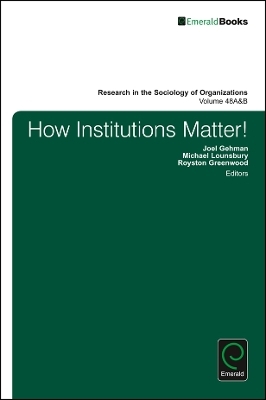 How Institutions Matter! - 