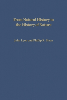 From Natural History to the History of Nature