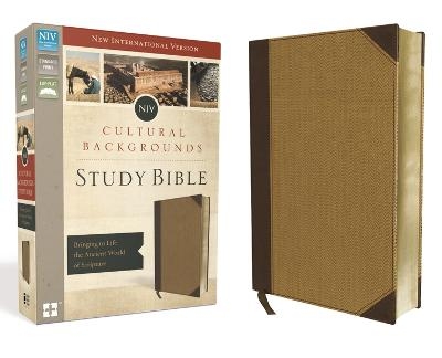 NIV, Cultural Backgrounds Study Bible, Leathersoft, Tan, Red Letter