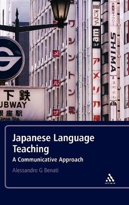 Japanese Language Teaching - Professor Alessandro G. Benati
