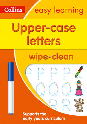 Upper Case Letters Age 3-5 Wipe Clean Activity Book -  Collins Easy Learning