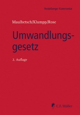Umwandlungsgesetz - Roman A. Becker, Ulla Findeisen, LL.M. Frenz  Hansj&ouml;rg, LL.M. Gundlach  Valerie, Markus Haggeney, Holger Kierstein, Axel Klumpp, Metin Konu, Dieter W. Lohrer, Hans-Christoph Maulbetsch, Egon A. Peus, Guido Quass, Hermann Raible, Felix Rebel, Volker Rebmann, Gerhard Ries, Klaus-Dieter Rose, Frank Sch&auml;ffler, Oliver Schmidt, Christian Stenneken, Jochen Stockburger, Achim Tempelmann, Ralf-Dietrich Tiesler, Jasmin Urlaub, Lilian Uxa, Volker Weinreich