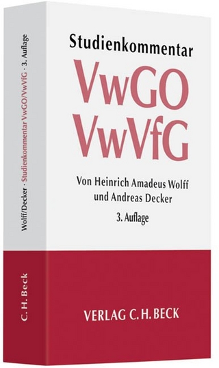 Verwaltungsgerichtsordnung (VwGO) Verwaltungsverfahrensgesetz (VwVfG)