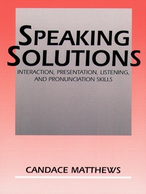 Speaking Solutions Audiocassettes (2) - Candace Matthews