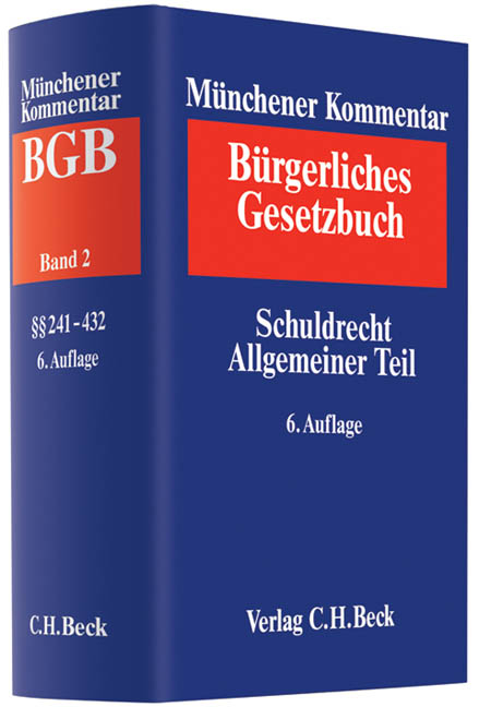 M&uuml;nchener Kommentar zum B&uuml;rgerlichen Gesetzbuch - 