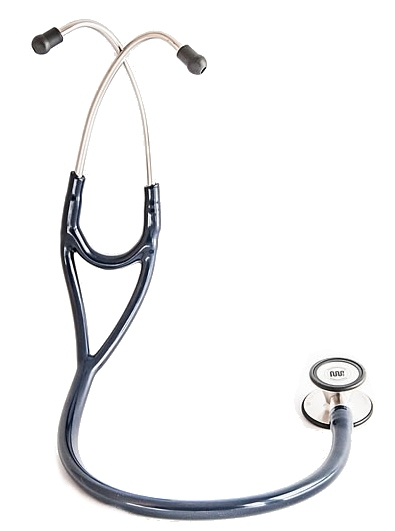 Peil Professional Cardiology Double Comfort, Doppelschlauchstethoskop, komplett, dunkelblau/navy