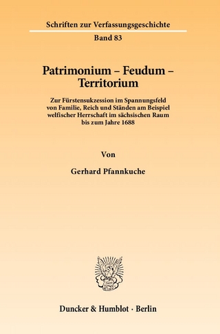 Patrimonium - Feudum - Territorium.