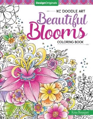 KC Doodle Art Beautiful Blooms Coloring Book - Krisa Bousquet