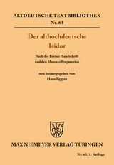 Der althochdeutsche Isidor - 