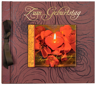 Buch im Buch m. Prägung:  Zum Geburtstag