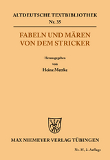 Fabeln und M&auml;ren von dem Stricker -  Der Stricker
