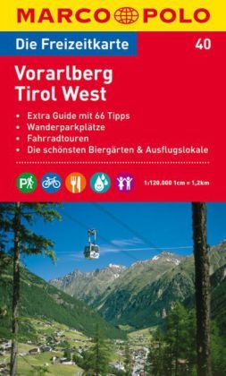 MARCO POLO Freizeitkarte Blatt 40 Vorarlberg, Tirol West 1:120 000