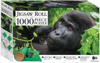 Gorillas, Uganda 1000-piece Jigsaw with Mat