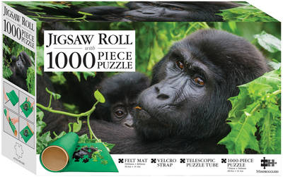 Gorillas, Uganda 1000-piece Jigsaw with Mat